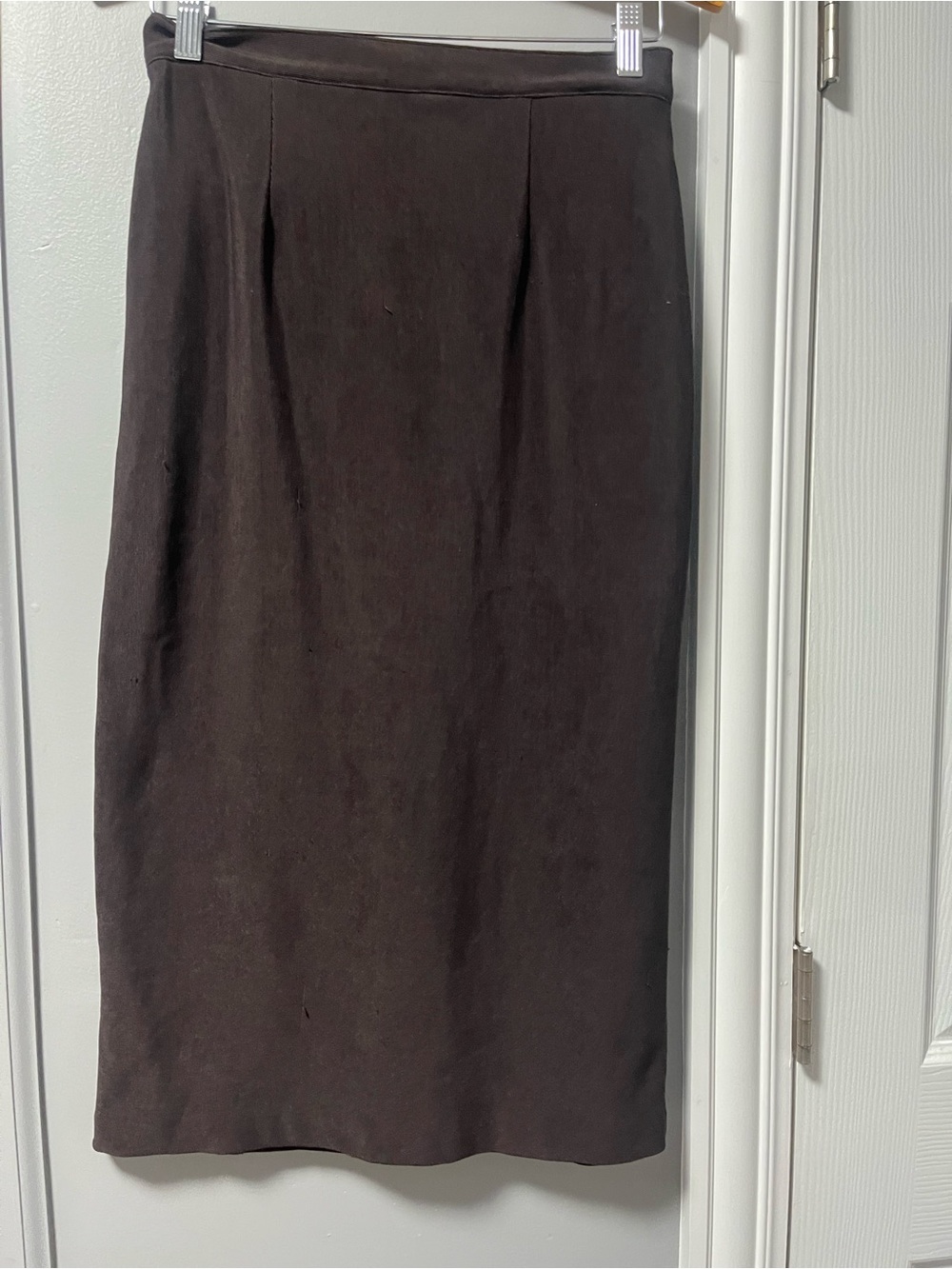 Classic Brown Pencil Skirt - Sleek Professional Style